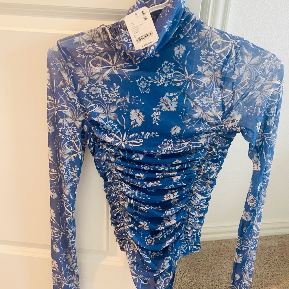 Free people Ruched mesh bodysuit - Picture 3 of 6